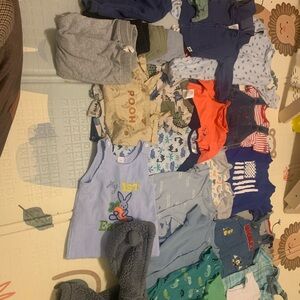 29 pieces of 6,6-9, and 9 m boy  clothing different brands